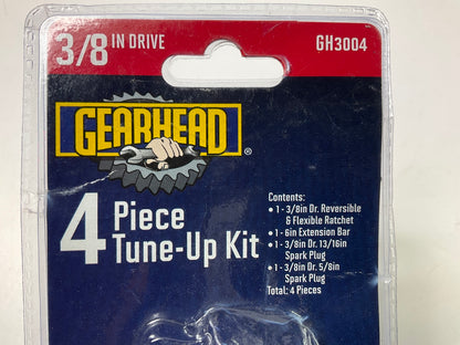 Gearhead GH3004 3/8'' Drive Spark Plug Socket Kit, 4-Piece, 5/8'' + 13/16'' Sockets