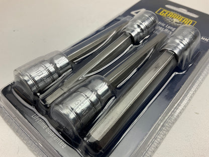 Gearhead GH3006 Metric Long Shank Brake Caliper Hex Bit, 4-Piece
