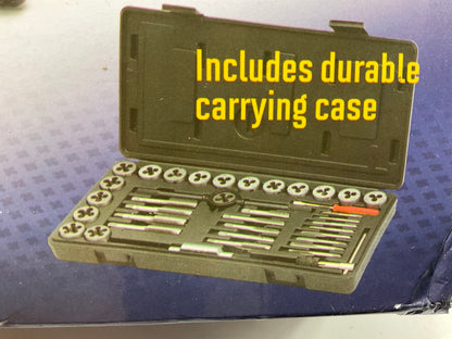 Gearhead GH3010 Metric Tap & Die Set, 40-Piece