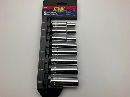 Gearhead GH4245 3/8'' Drive Metric Deep Socket Set, 9-Piece