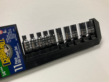 Gearhead GH4246 1/4'' Drive SAE Socket Set, 11-Piece