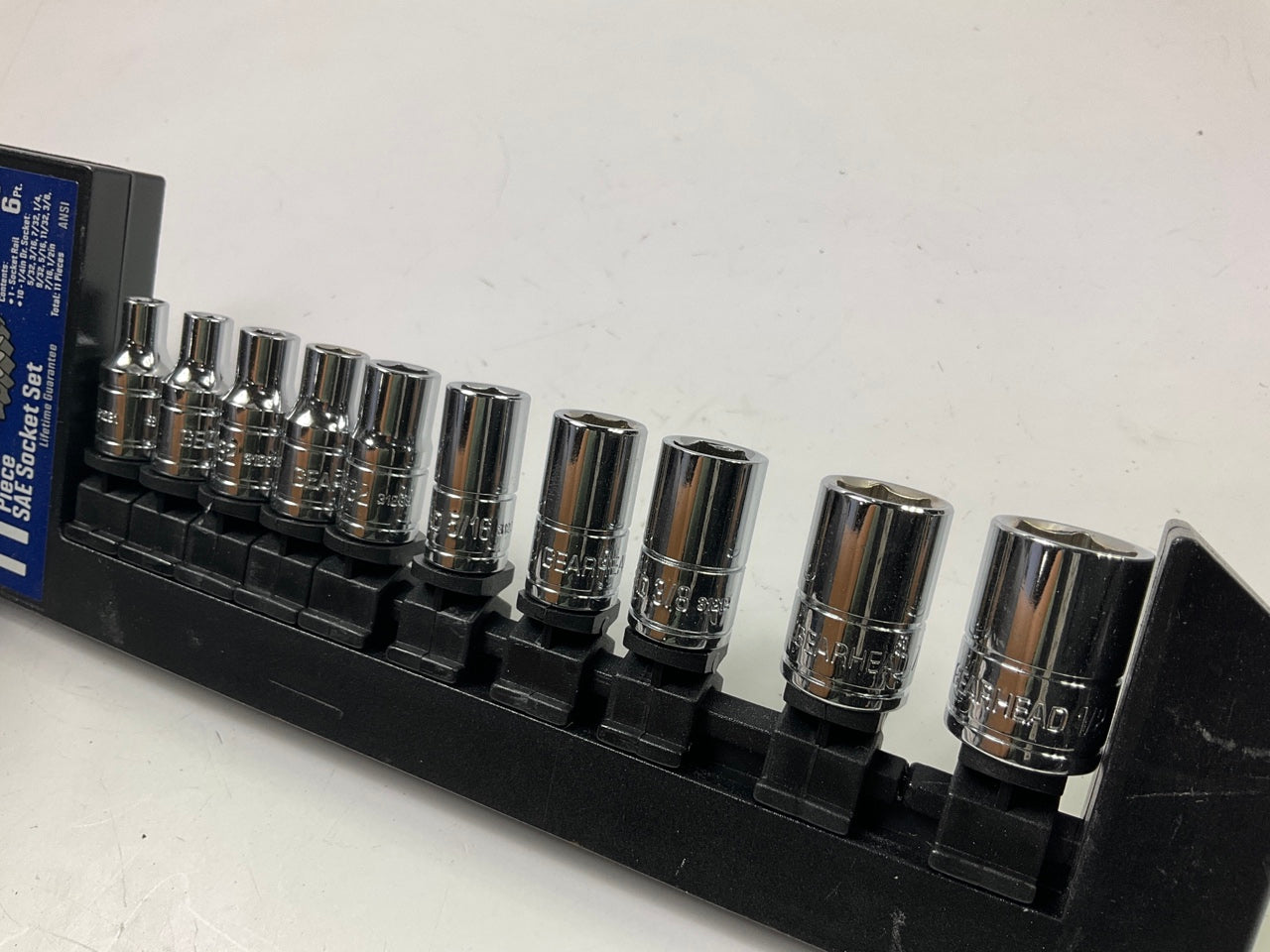 Gearhead GH4246 1/4'' Drive SAE Socket Set, 11-Piece