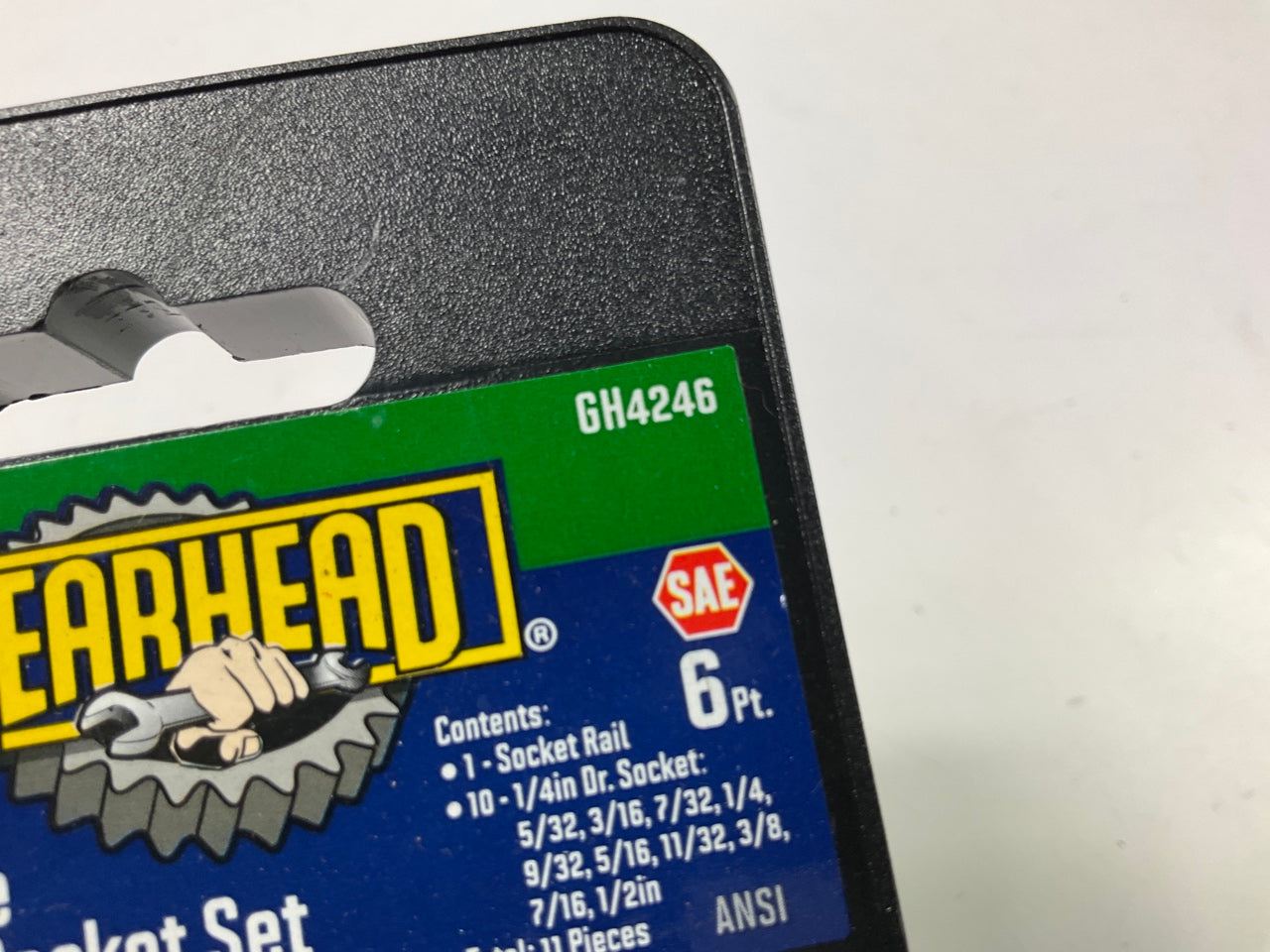 Gearhead GH4246 1/4'' Drive SAE Socket Set, 11-Piece