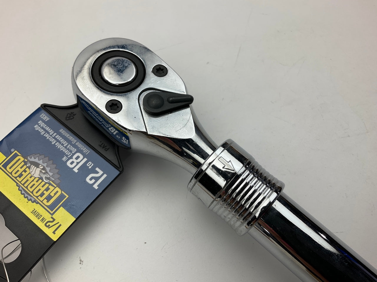 Gearhead GH6012  1/2'' Drive Extendable Ratchet Handle, 12'' To 18''