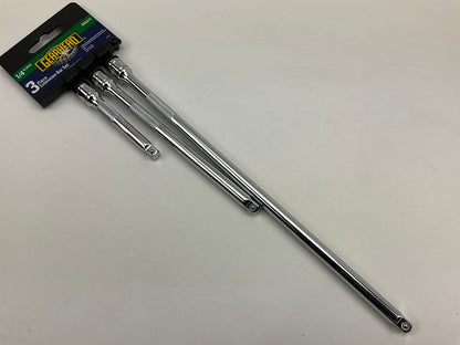 Gearhead GH6072 1/4'' Drive Extension Bar Set, 3-Piece Type 2
