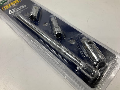 Gearhead GH6074 1/4'' Drive Extension Bar & Accessories Set, 4-Piece
