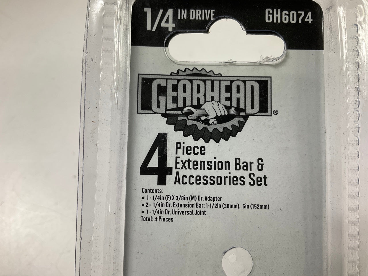 Gearhead GH6074 1/4'' Drive Extension Bar & Accessories Set, 4-Piece