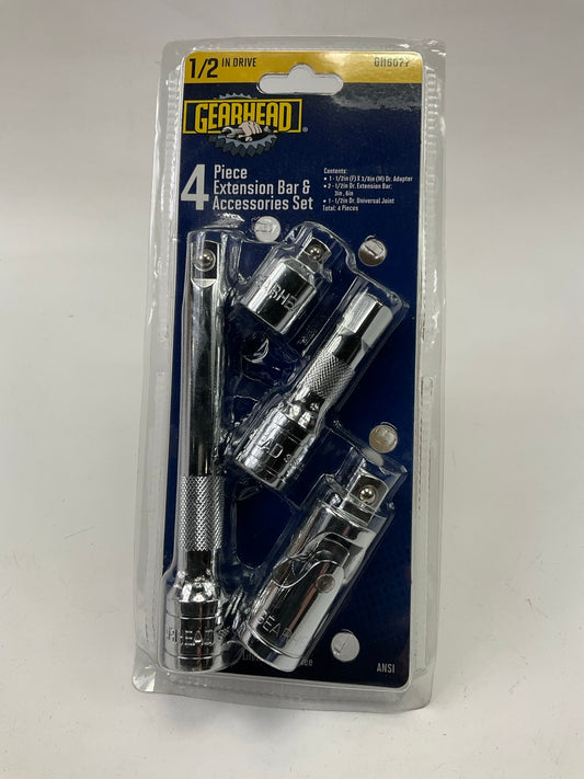 Gearhead GH6077 10'' 4 Pc Extension Bar & Accessories Set