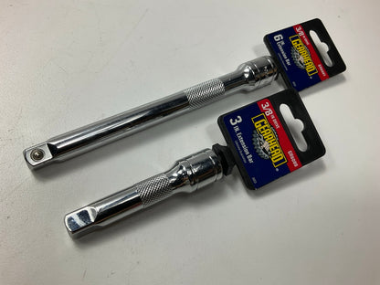 Gearhead GH6080 & GH6081 3/8'' Socket Extension Bars; 3'' & 6''