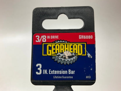 Gearhead GH6080 3/8'' Drive, 3'' Extension Bar