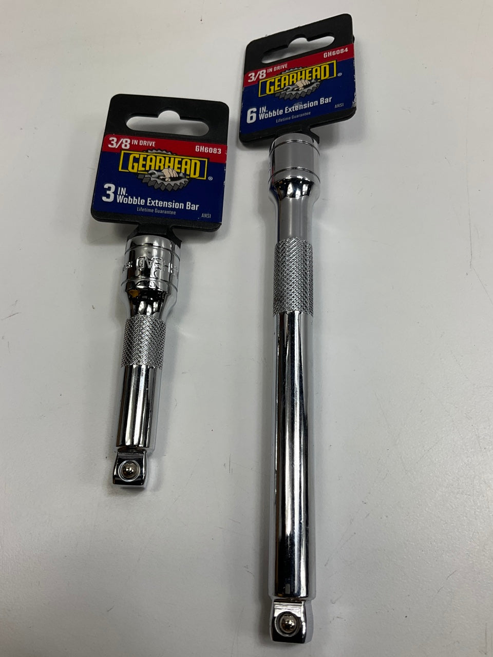 Gearhead GH6083 & GH6084 - 3/8'' Drive Wobble Extension Bars, 3'' & 6''