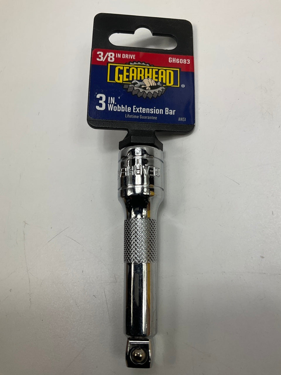 Gearhead GH6083 3/8'' Drive 3'' Wobble Extension Bar