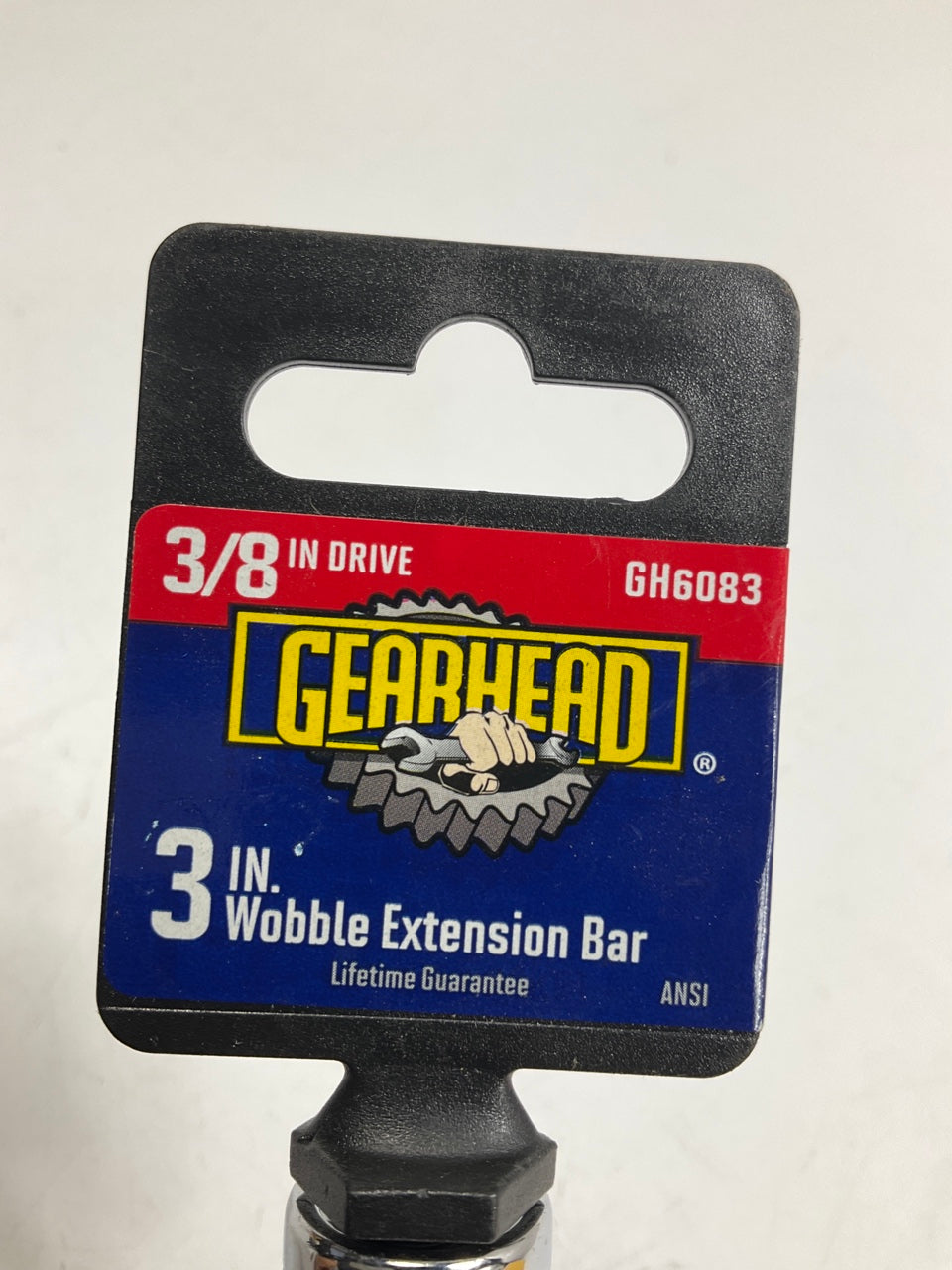 Gearhead GH6083 3/8'' Drive 3'' Wobble Extension Bar
