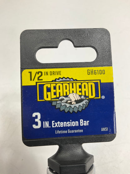 Gearhead GH6100 1/2'' Drive 3'' Extension Bar