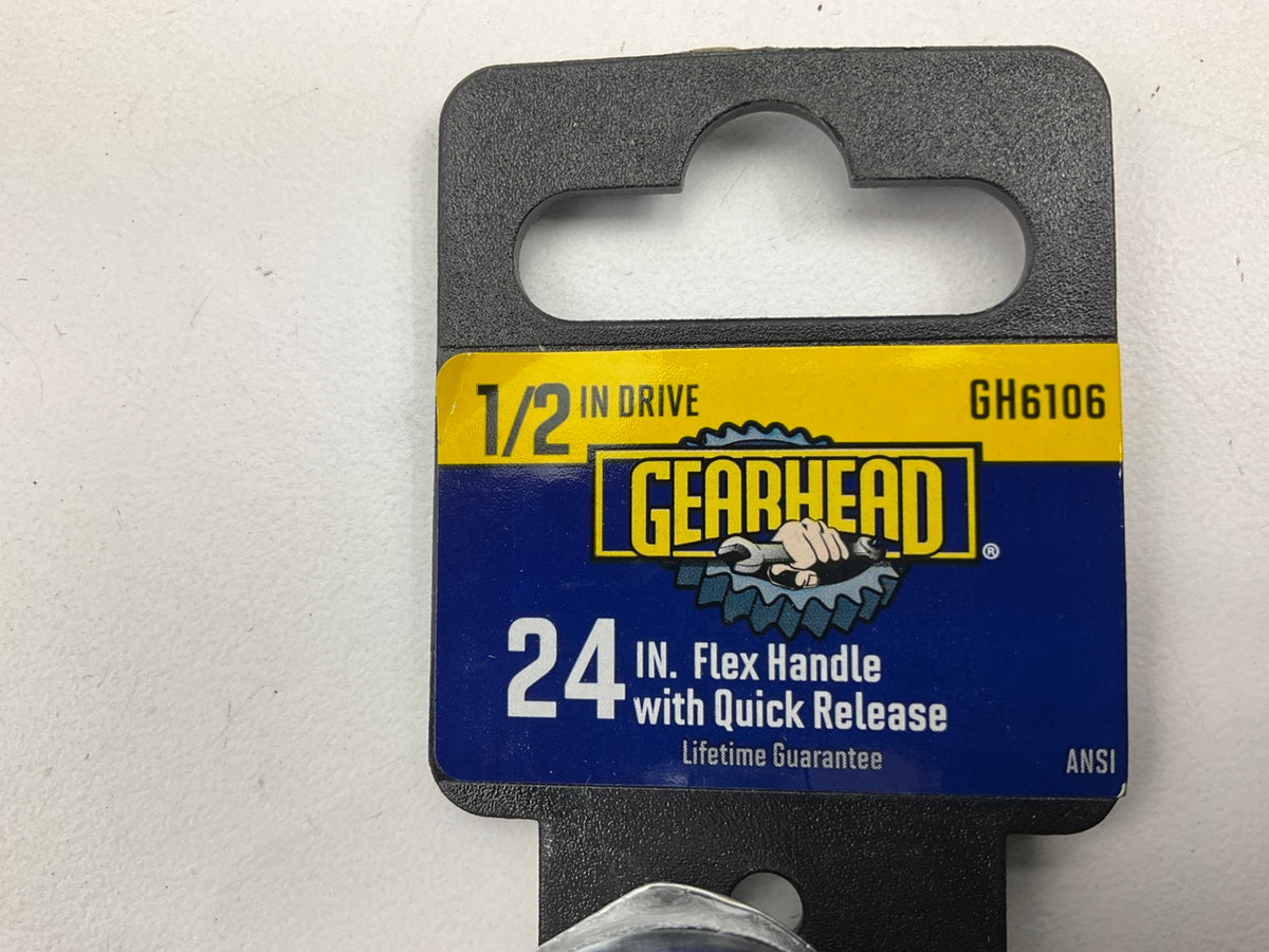 Gearhead GH6106 1/2'' Drive, 24'' Quick Release Flex Handle
