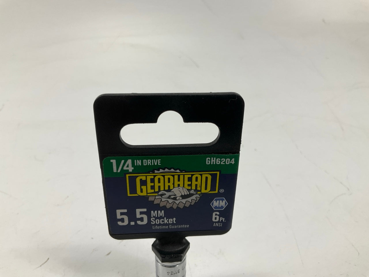Gearhead GH6204 1/4'' Drive, 6 Point, 5.5mm Metric Socket