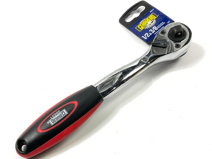 Gearhead GH6218 Dual Drive Ratchet Handle, 1/2'' & 3/8''