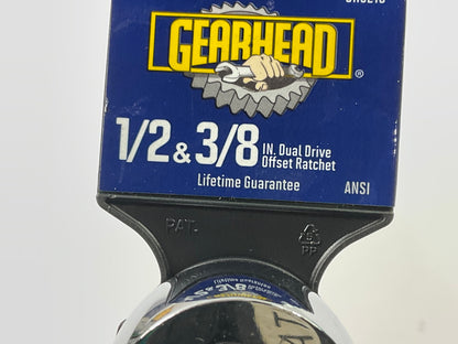 Gearhead GH6218 Dual Drive Ratchet Handle, 1/2'' & 3/8''