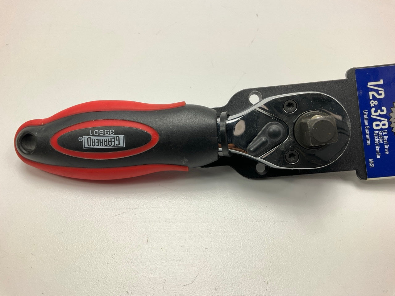 Gearhead GH6223 1/2'' & 3/8'' Dual Drive Stubby Ratchet Handle