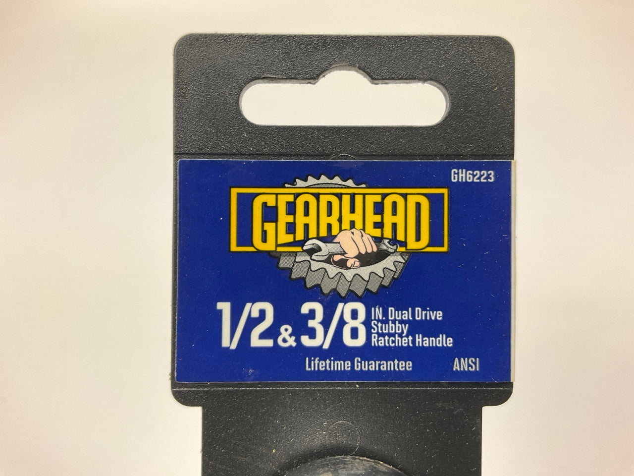 Gearhead GH6223 1/2'' & 3/8'' Dual Drive Stubby Ratchet Handle