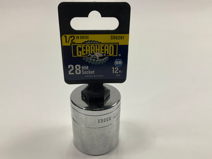 Gearhead GH6261 1/2'' Drive X 28mm Metric 12PT Socket