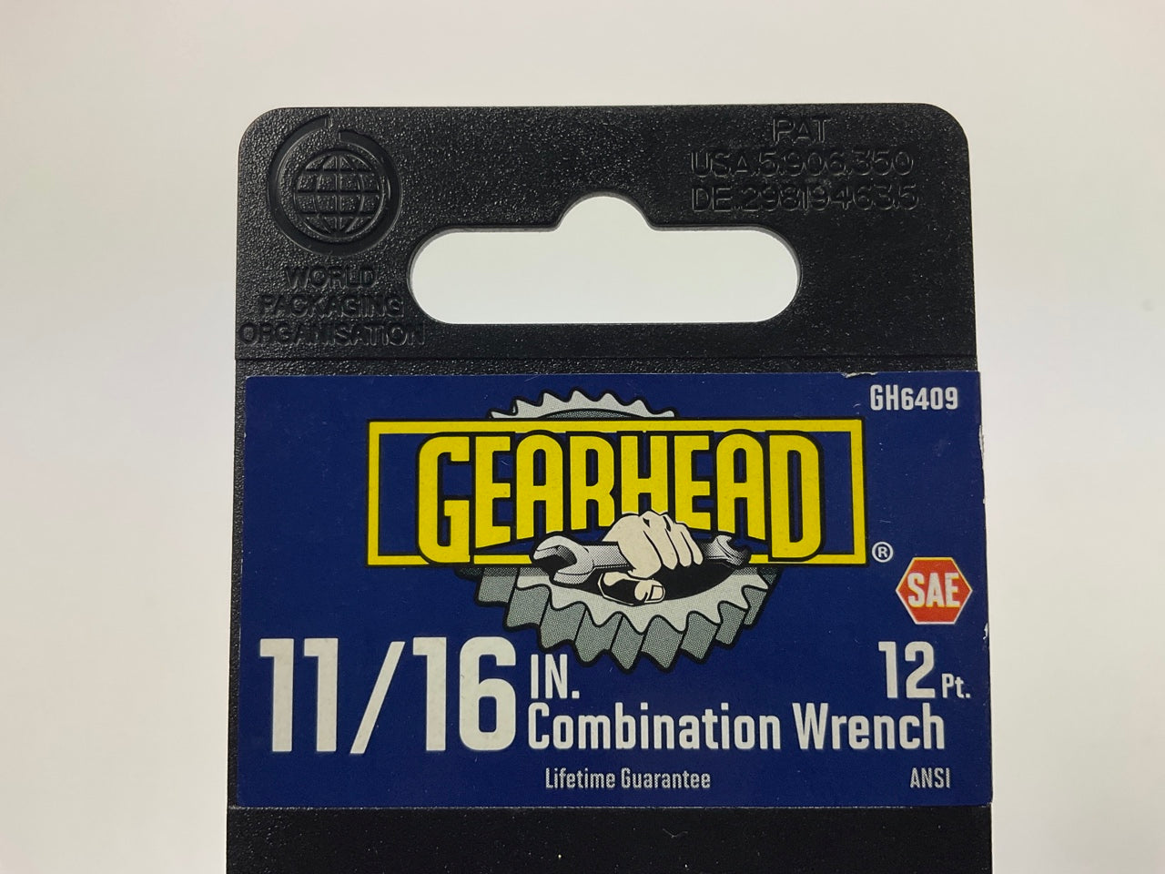 Gearhead GH6409 11/16'' Combination Wrench , 12 PT