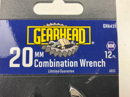 Gearhead GH6431 20mm Combination Wrench Metric 12PT