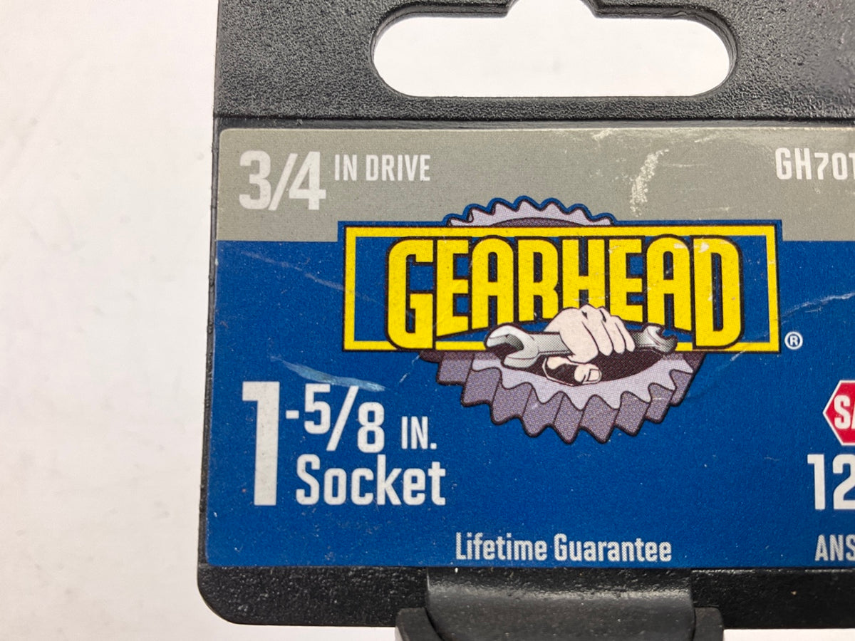 Gearhead GH7014 3/4'' Drive, 1-5/8'' Socket, 12 Point