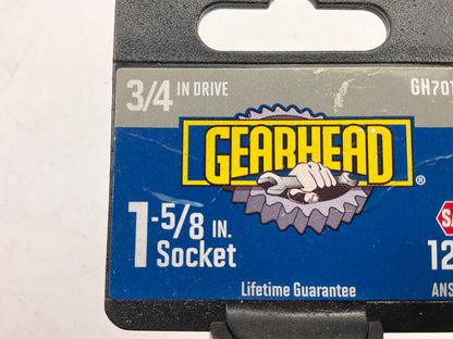 Gearhead GH7014 3/4'' Drive, 1-5/8'' Socket, 12 Point