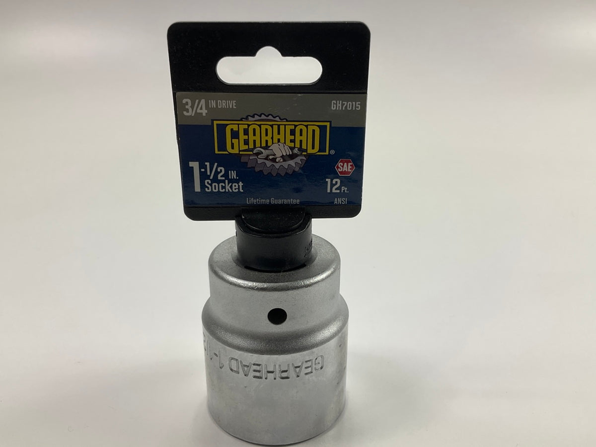 Gearhead GH7015 3/4'' Drive X 1-1/2'' SAE 12PT Socket