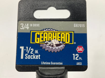Gearhead GH7015 3/4'' Drive X 1-1/2'' SAE 12PT Socket