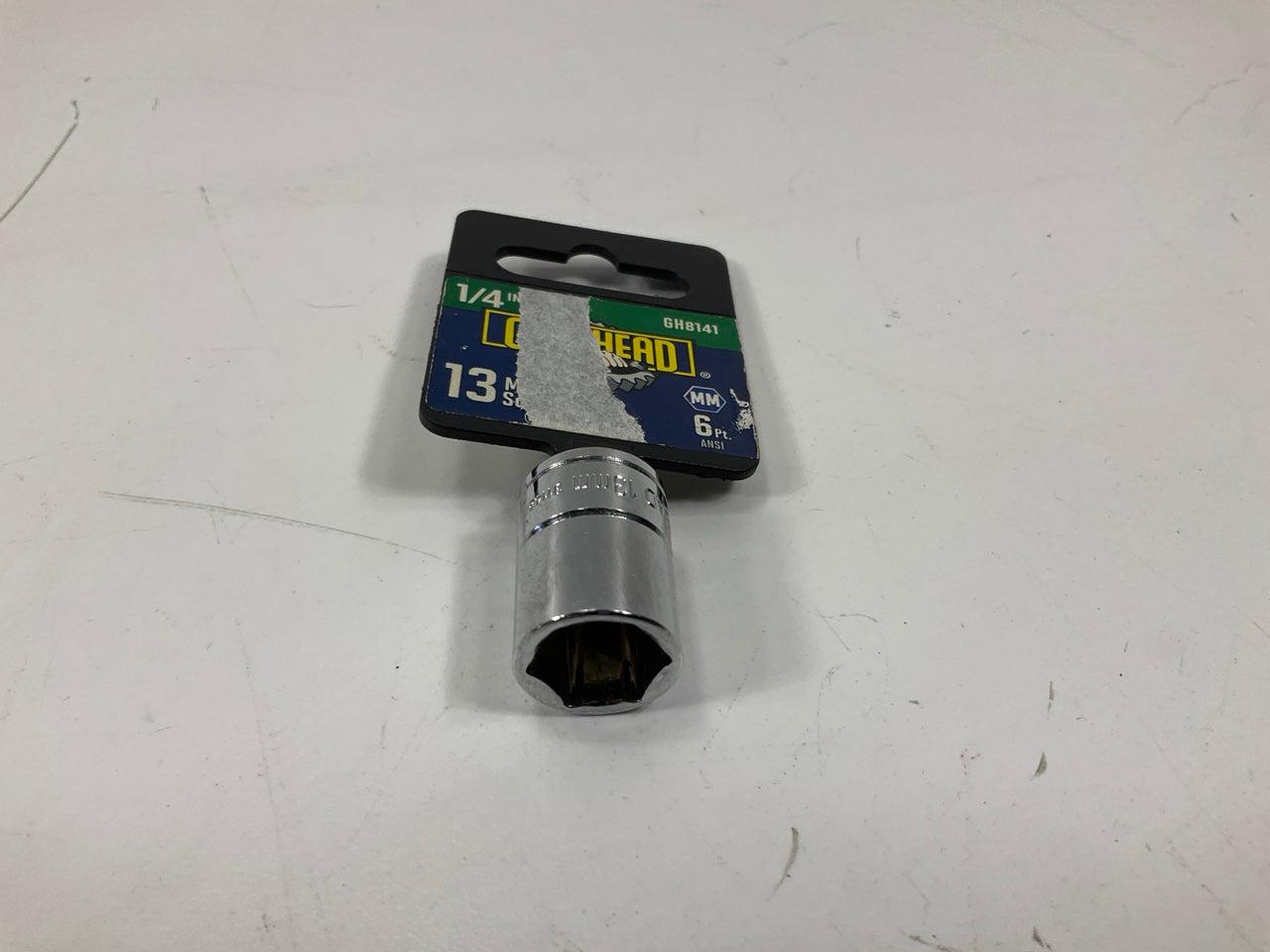 Gearhead GH8141 1/4'' Drive, 6 Point, 13mm Metric Socket
