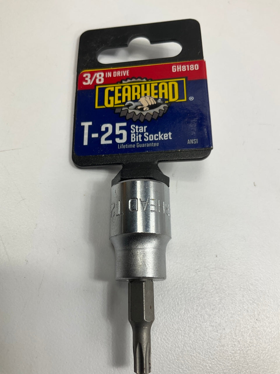 Gearhead GH8180 T-25 Star Bit Socket, 3/8'' Drive