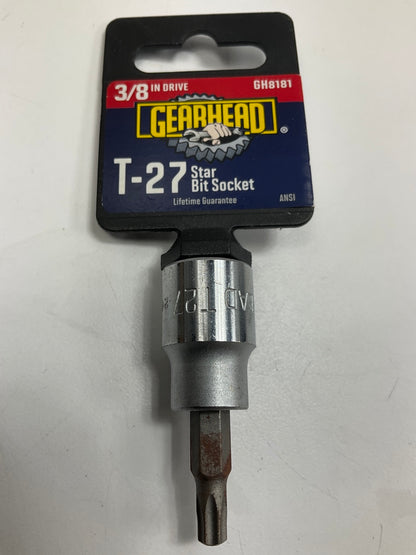 Gearhead GH8181 T-27 Star Bit Socket, 3/8'' Drive