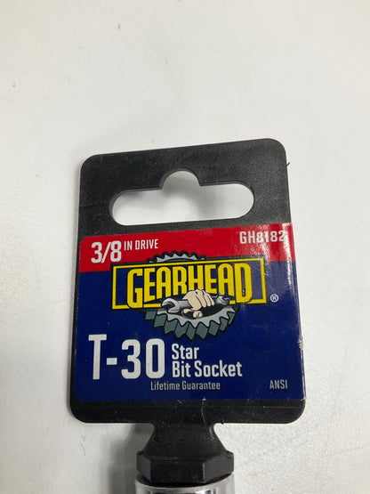 Gearhead GH8182 T-30 Star Bit Socket, 3/8'' Drive