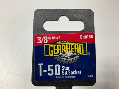 Gearhead GH8186 T-50 Star Bit Socket, 3/8'' Drive