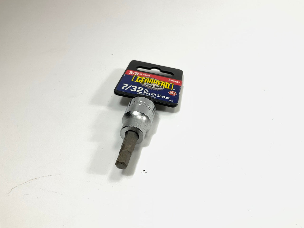 Gearhead GH8187 7/32'' Hex Bit Socket, 3/8'' Drive