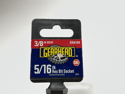 Gearhead GH8189 5/16'' Hex Bit Socket, 3/8'' Drive