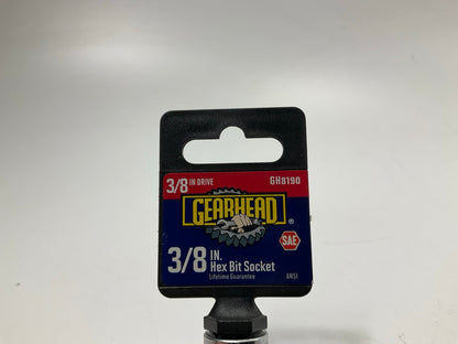 Gearhead GH8190 3/8'' Hex Bit Socket. 3/8'' Drive