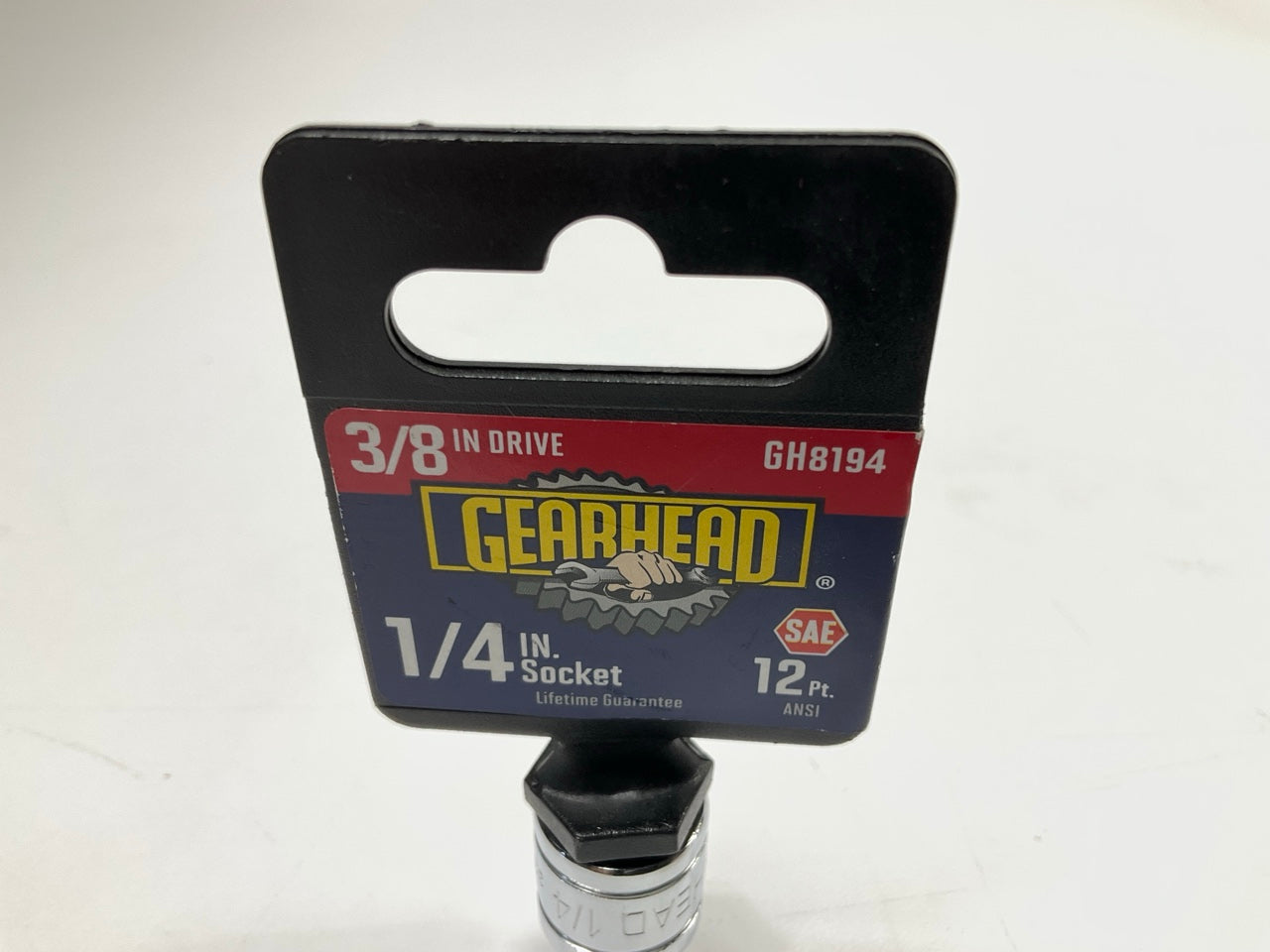 Gearhead GH8194 3/8'' Drive, 12 Point, 1/4'' Socket,