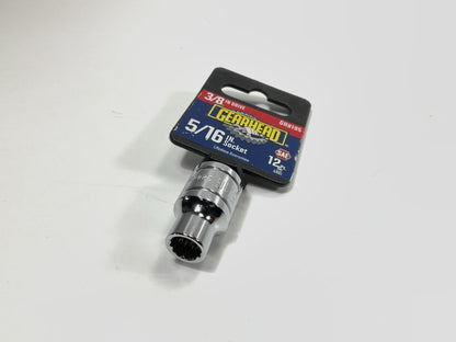 Gearhead GH8195 3/8'' Drive, 12 Point, 5/16'' Socket