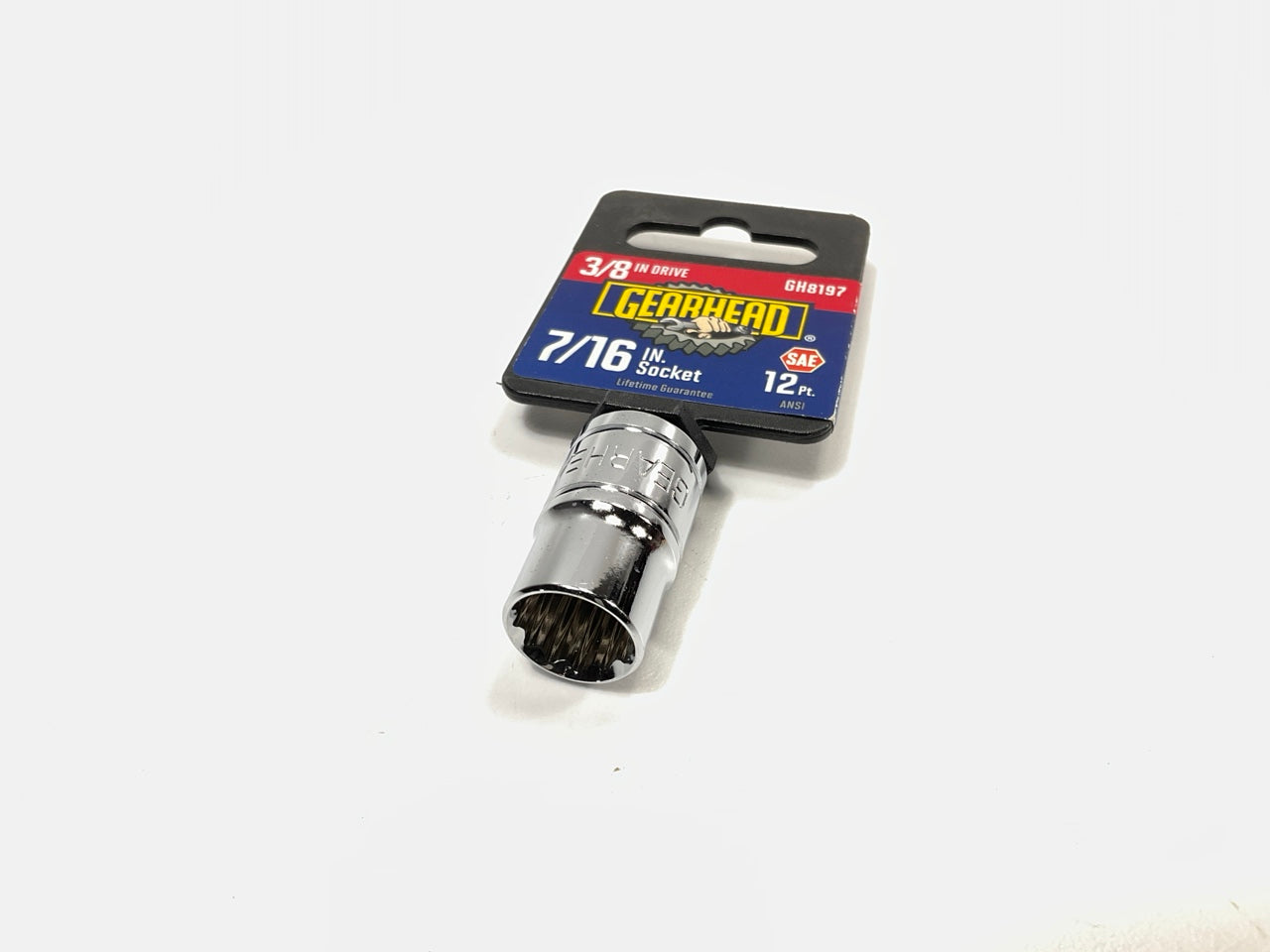Gearhead GH8197 3/8'' Drive, 12 Point, 7/16'' Socket
