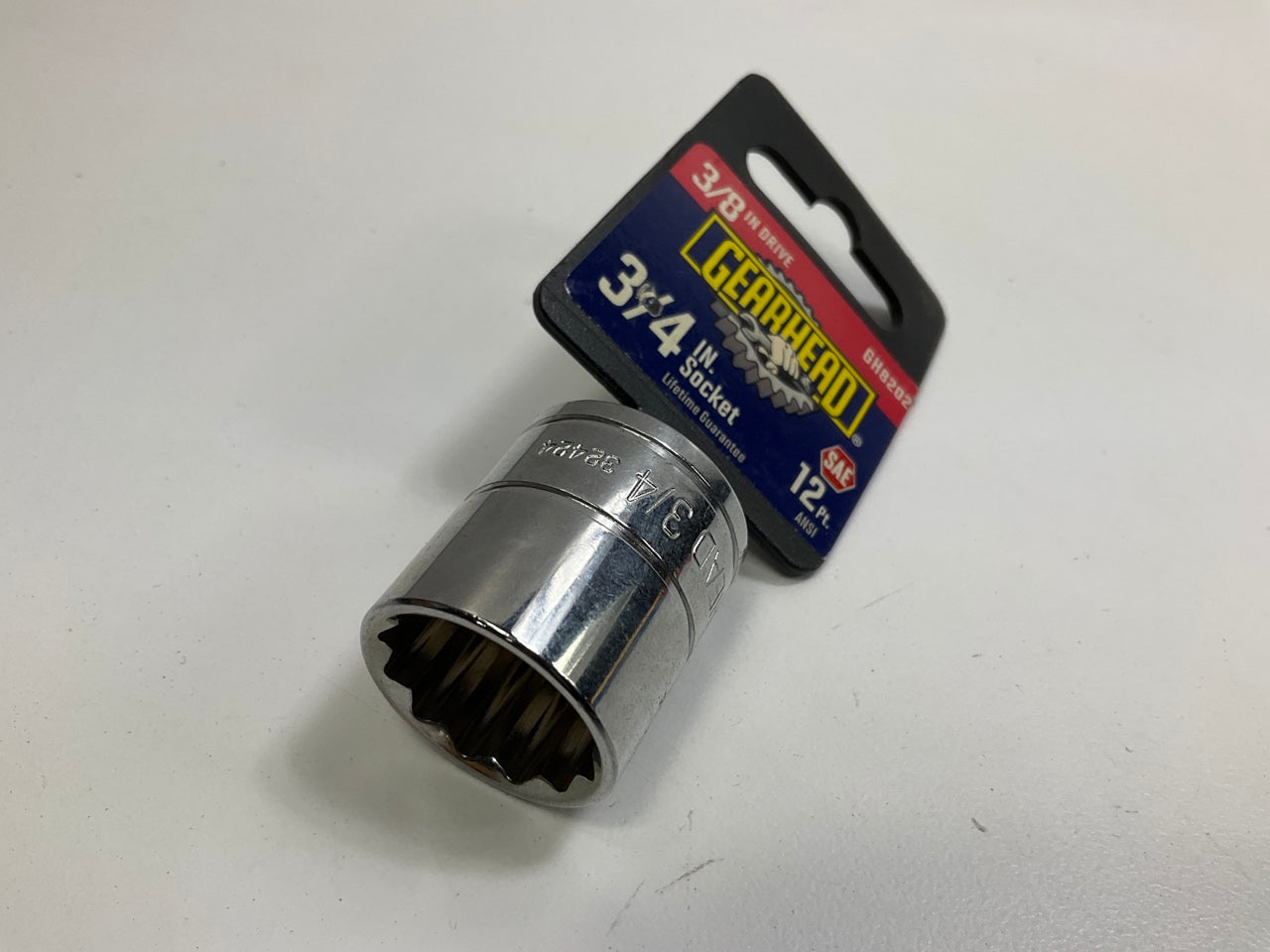 Gearhead GH8202 3/8'' Drive, 12 Point, 3/4'' Socket