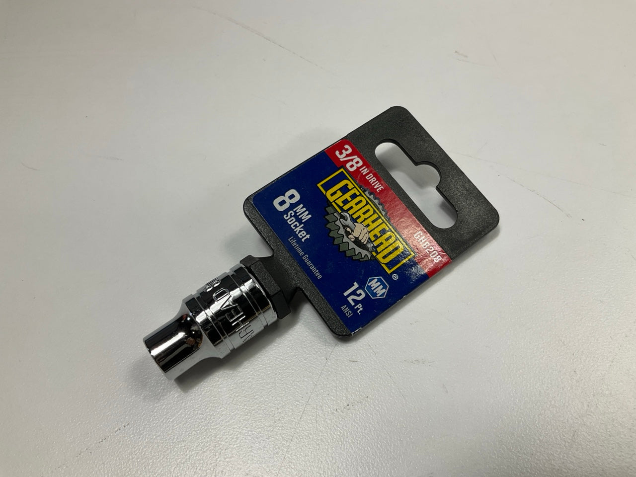 Gearhead GH8208 3/8'' Drive, 12 Point, 8mm Metric Socket