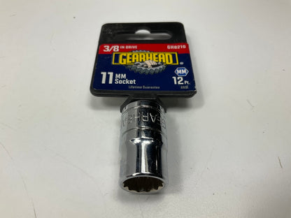 Gearhead GH8210 3/8'' Drive, 12 Point, 11MM Metric Socket