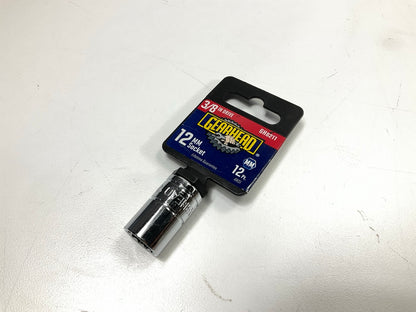 Gearhead GH8211 3/8'' Drive, 12 Point, 12mm Metric Socket