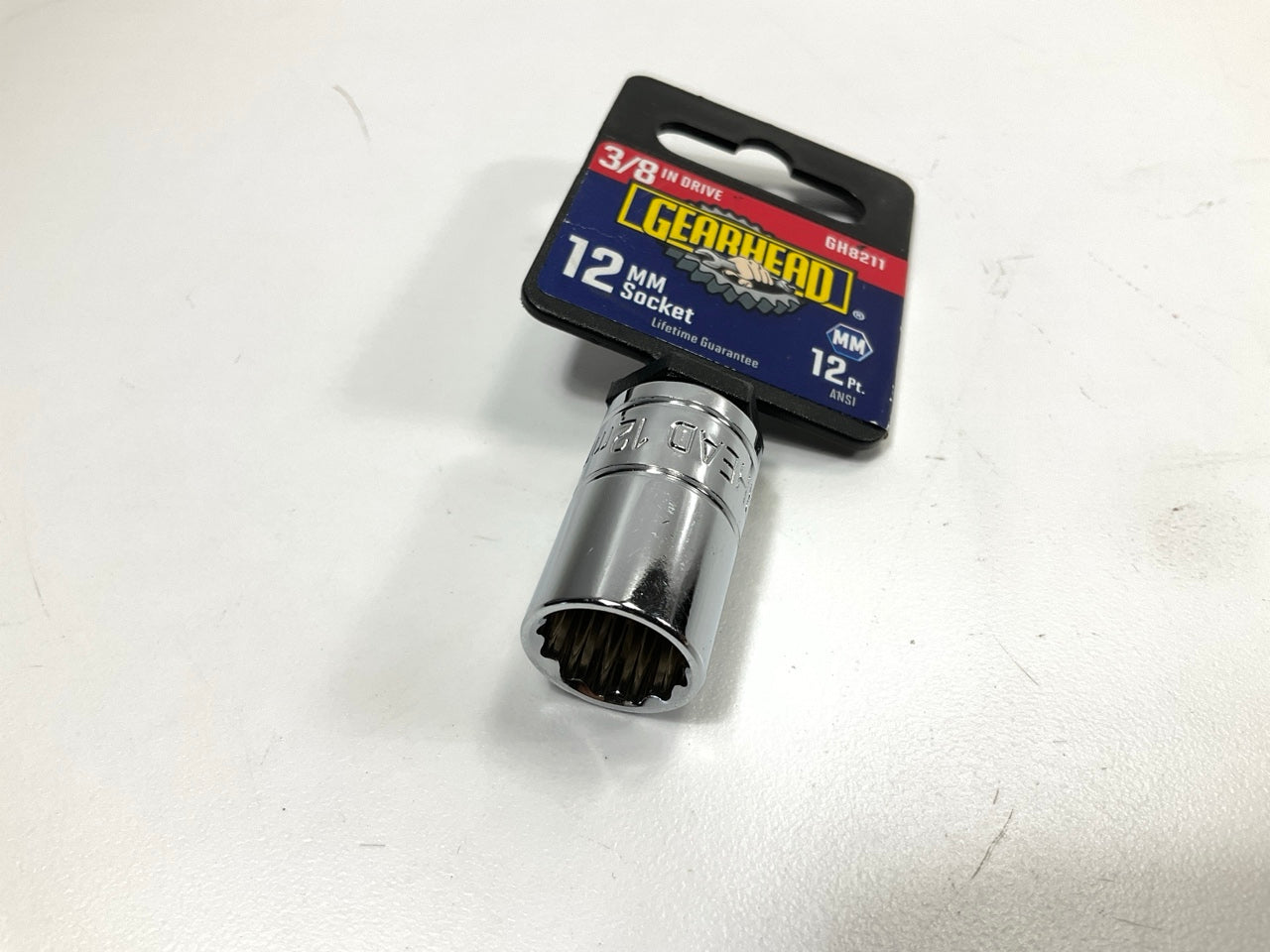 Gearhead GH8211 3/8'' Drive, 12 Point, 12mm Metric Socket