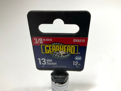 Gearhead GH8212 3/8'' Drive, 12 Point, 13mm Metric Socket
