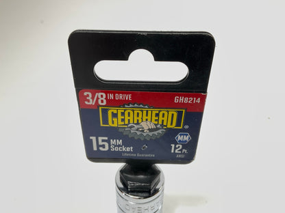 Gearhead GH8214 3/8'' Drive, 12 Point, 15MM Socket