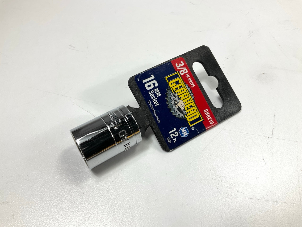 Gearhead GH8215 3/8'' Drive, 12 Point, 16mm Metric Socket